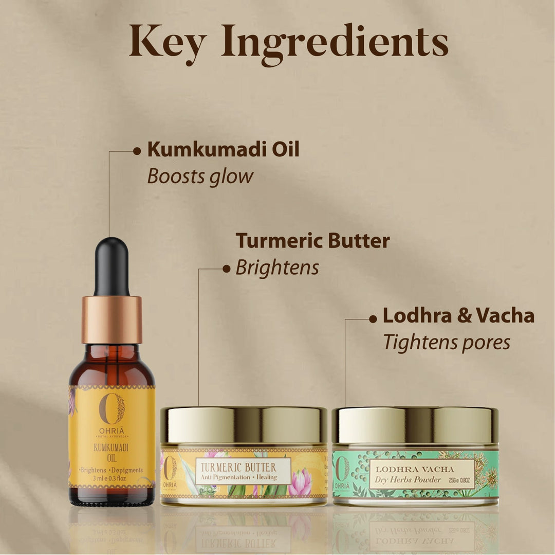 Ingredients of using Anti Pigmentation Ayurvedic Combo - Ohria Ayurveda