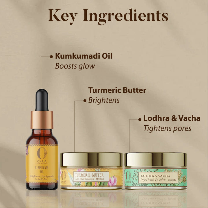 Ingredients of using Anti Pigmentation Ayurvedic Combo - Ohria Ayurveda