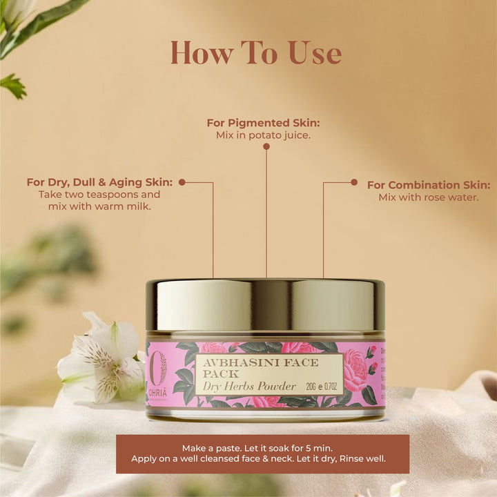 AVBHASINI FACE MASK- Glowing Skin OHRIA AYURVEDA