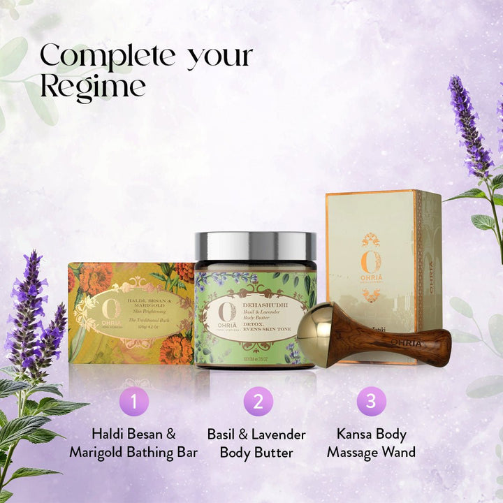 Complete your regime with Basil & Lavender Body Butter - Ohria Ayurveda