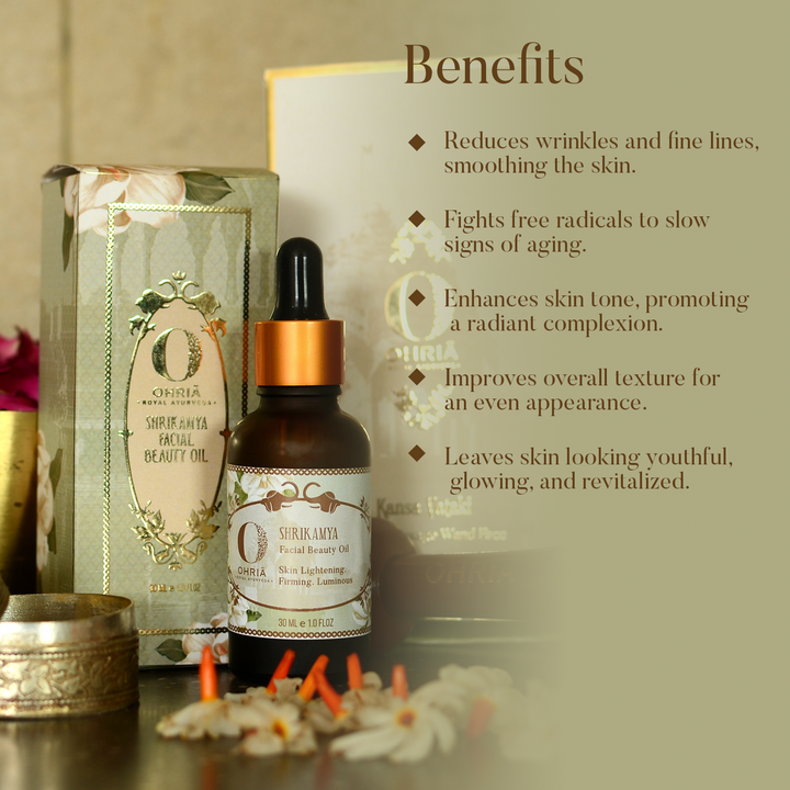 Shrikamya Facial Beauty Oil- Skin Brightening OHRIA AYURVEDA