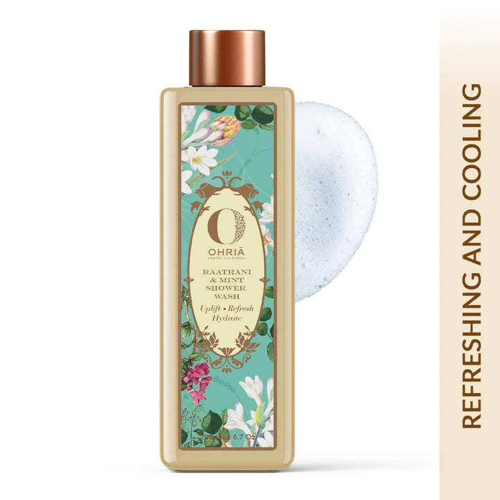 Raatrani & Mint Shower Wash- Refreshing and Cooling OHRIA AYURVEDA