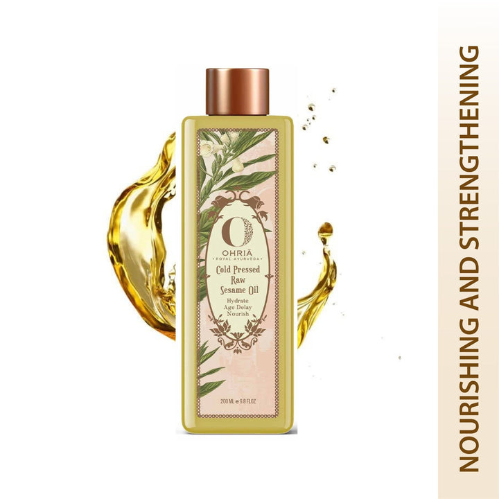 Cold Pressed Raw Sesame Oil- Nourishing and Strengthening OHRIA AYURVEDA
