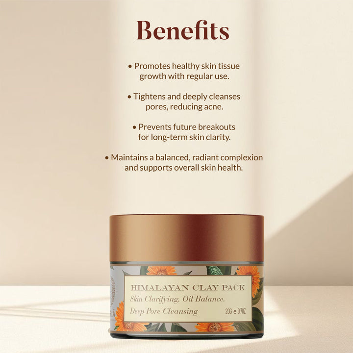 Himalayan Clay Mask- Skin Clarifying OHRIA AYURVEDA