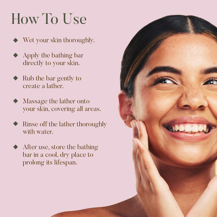 Rose, Milk & Vanilla Bathing Bar- Deep Nourishment OHRIA AYURVEDA