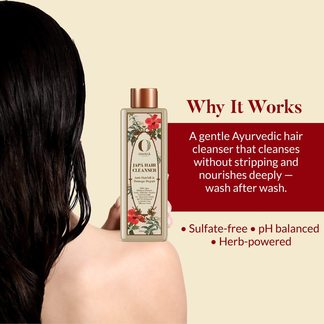 Honey & Coconut Milk Hair Cleanser- Nourishing and Repairing Shampoo OHRIA AYURVEDA