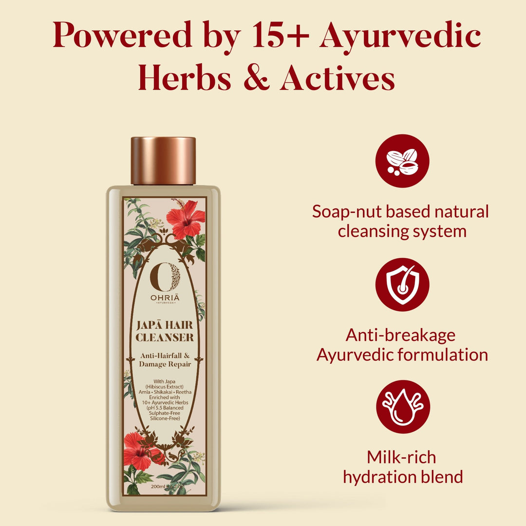 Honey & Coconut Milk Hair Cleanser- Nourishing and Repairing Shampoo OHRIA AYURVEDA