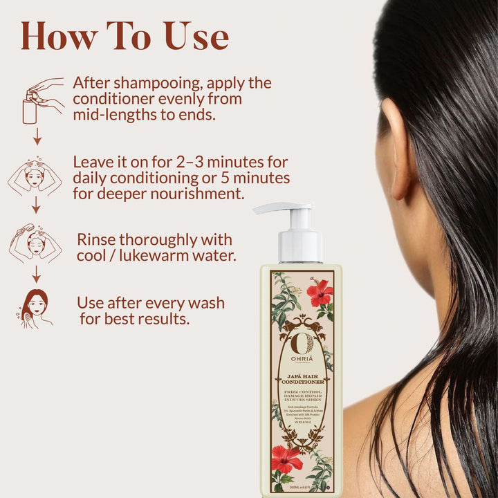 How to use Japa Conditioner- Ayurvedic Hair Conditioner - Ohria Ayurveda