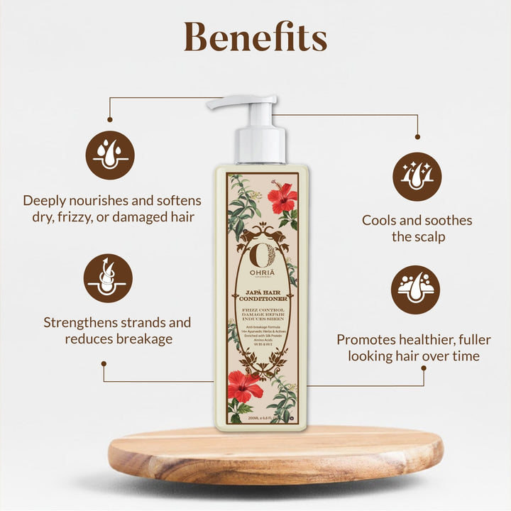 Benefits of Japa Conditioner- Ayurvedic Hair Conditioner - Ohria Ayurveda