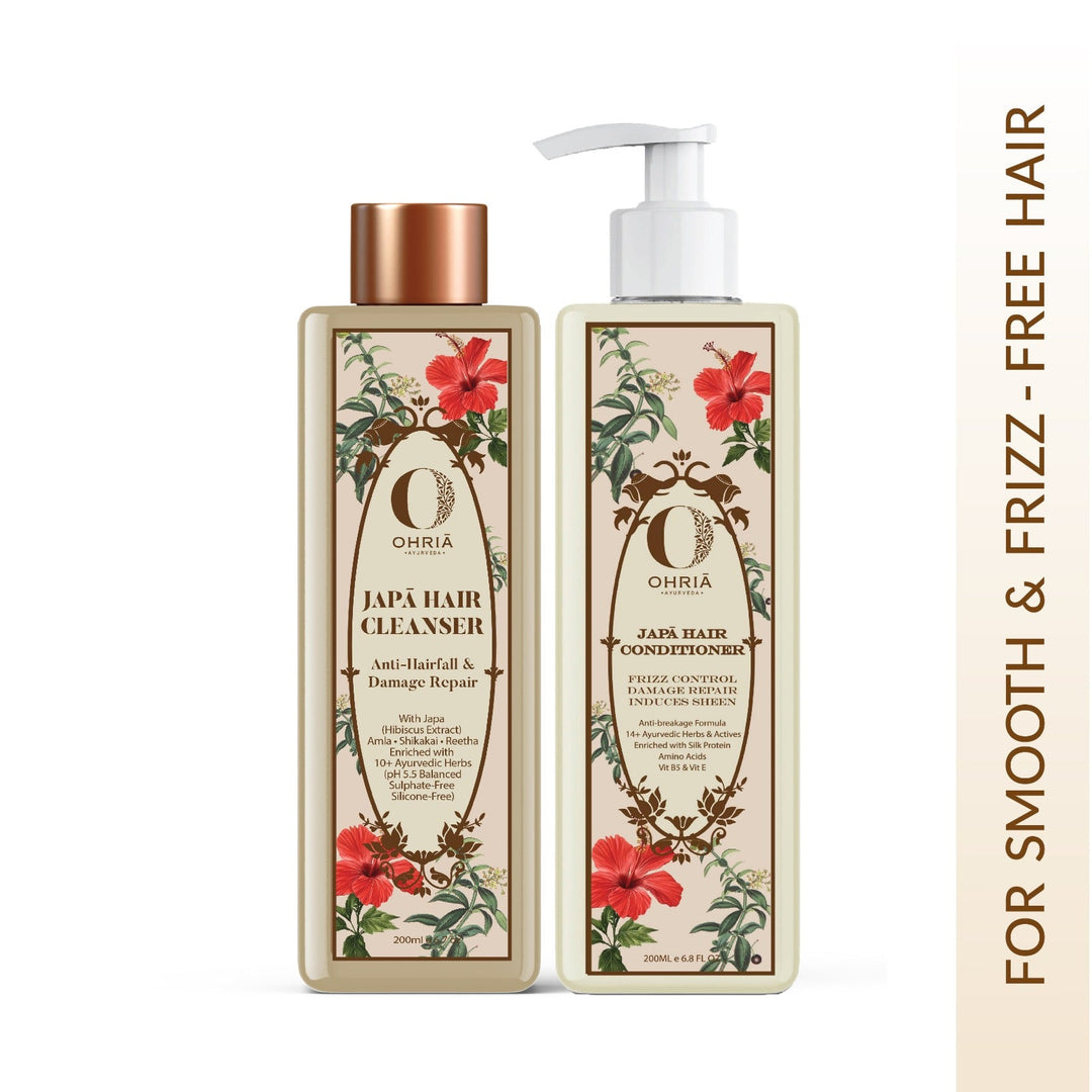 JAPA HAIR CLEANSER & CONDITIONER COMBO OHRIA AYURVEDA
