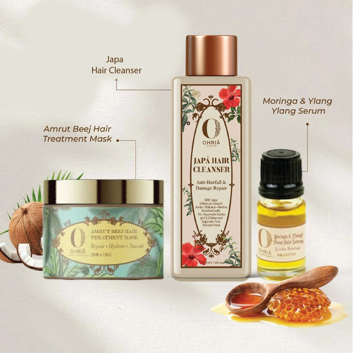 Shiny & Lustrous Hair Ritual OHRIA AYURVEDA