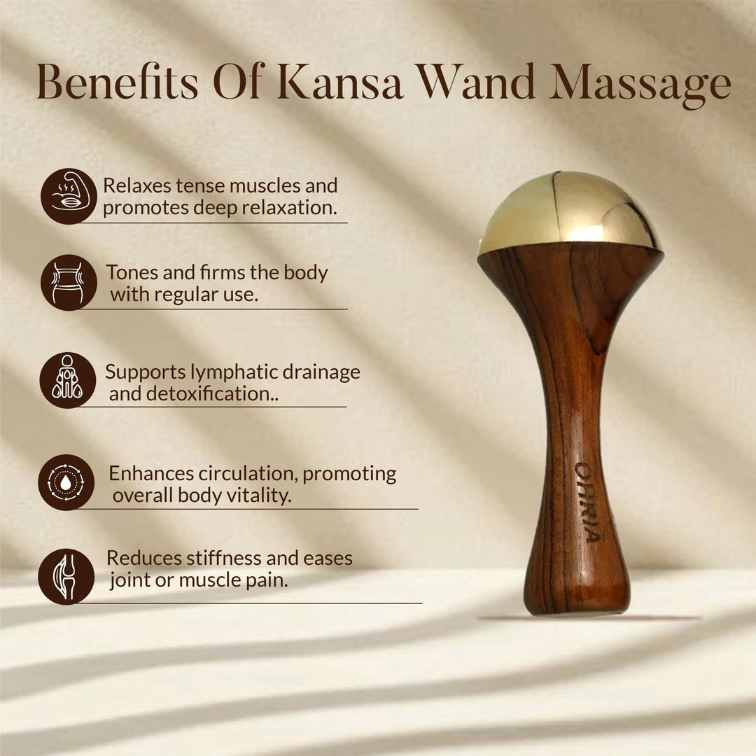 Kansa Body Massage Wand OHRIA AYURVEDA