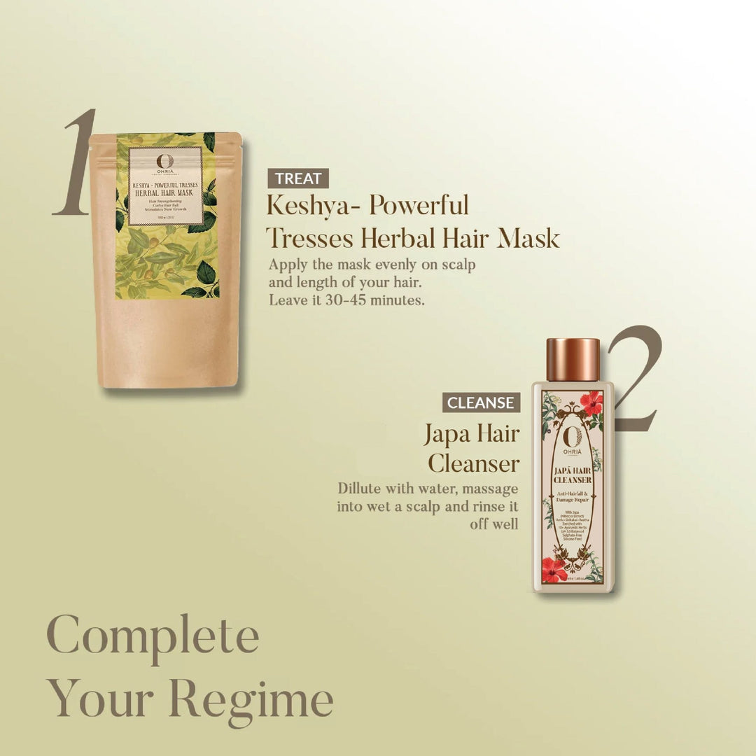 Keshya powerful Tresses Herbal Hair Mask- Hair Strengthening OHRIA AYURVEDA