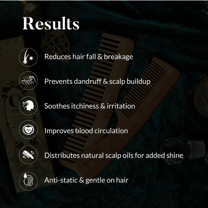 Natural Neem Wooden Comb OHRIA AYURVEDA