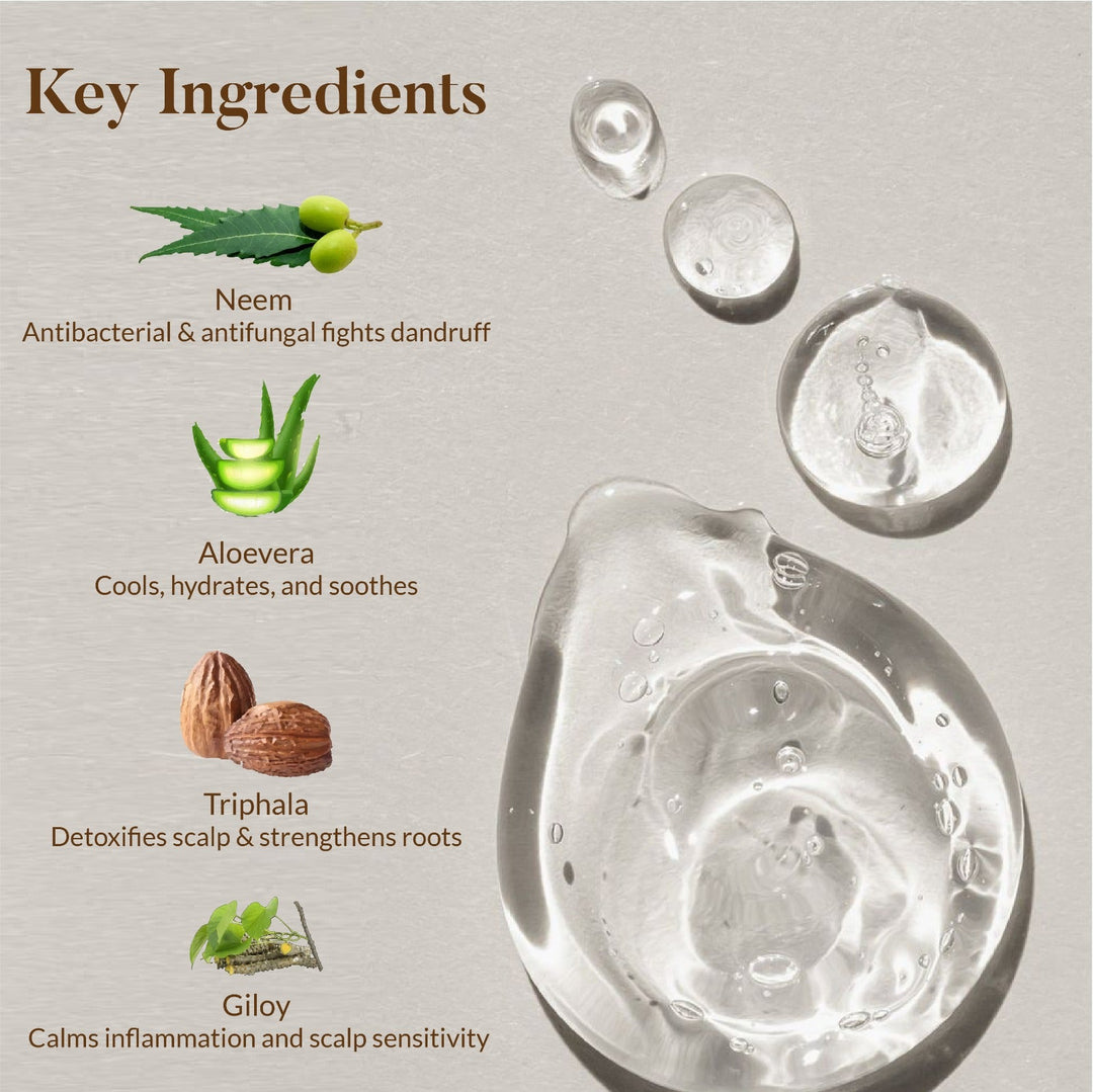 Neem and Triphala Anti Dandruff Hair Gel OHRIA AYURVEDA