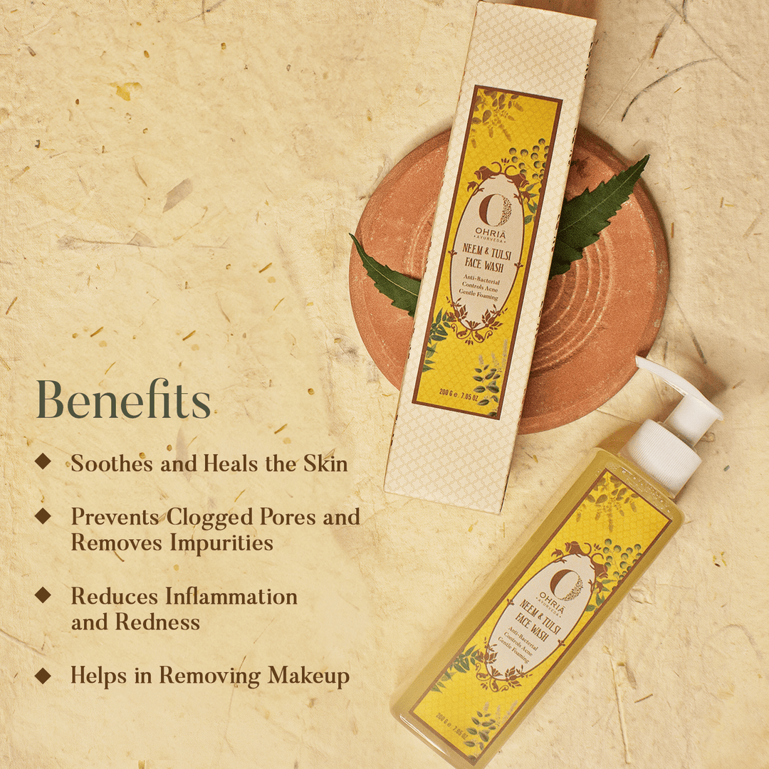 Benefits of Neem & Tulsi Face Wash OHRIA AYURVEDA