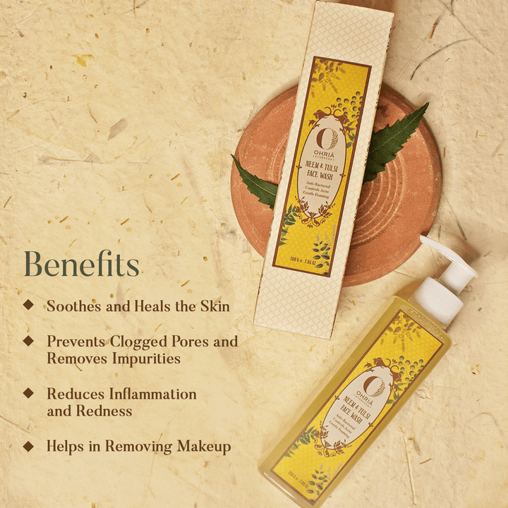Benefits of Neem & Tulsi Face Wash OHRIA AYURVEDA
