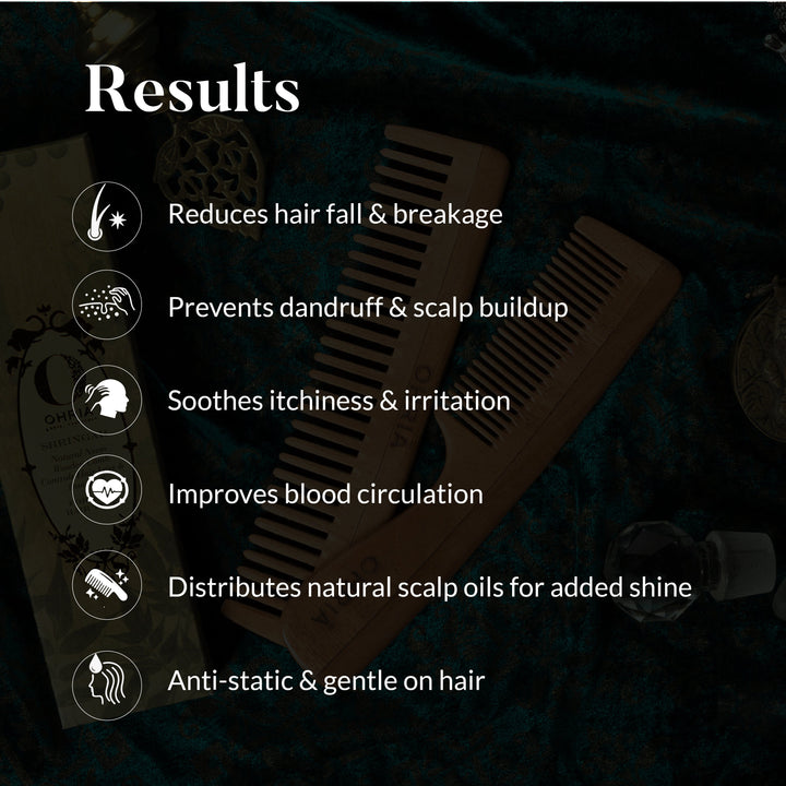 Natural Neem Wooden Comb OHRIA AYURVEDA