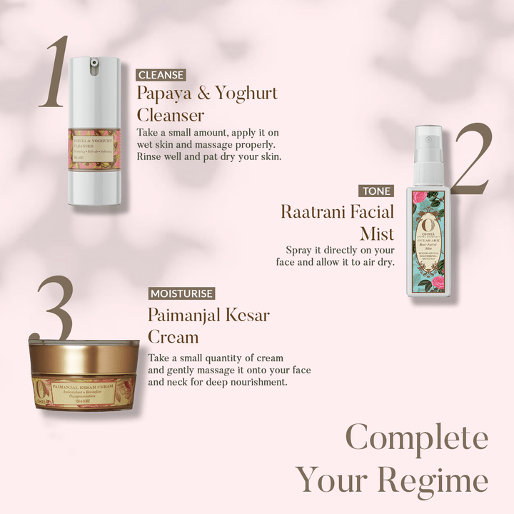Papaya & Yoghurt Facial Cleanser- Gentle Exfoliation OHRIA AYURVEDA
