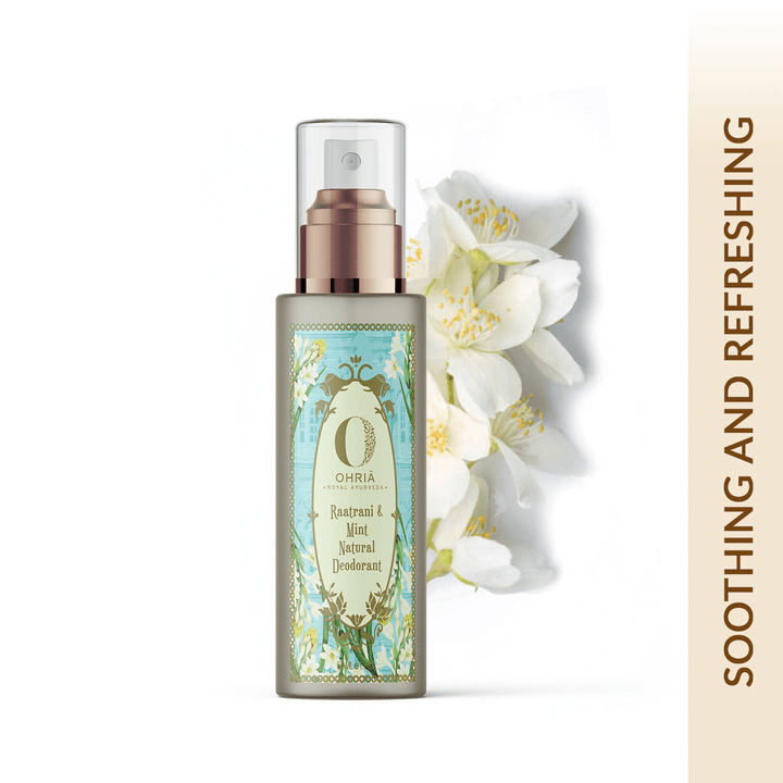 Raatrani & Mint Natural Deodorant- Soothing and Refreshing OHRIA AYURVEDA