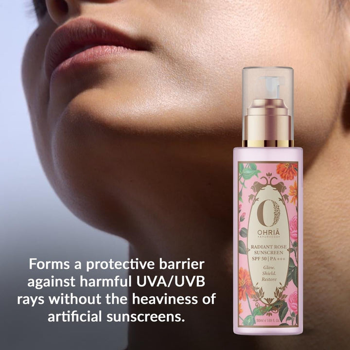 Radiant Rose Sunscreen OHRIA AYURVEDA