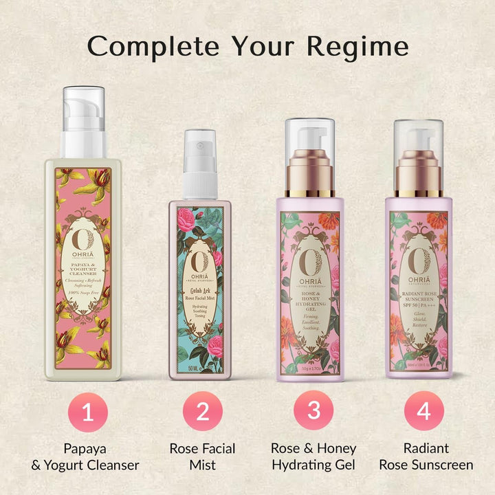 Radiant Rose Sunscreen's Regime - OHRIA AYURVEDA