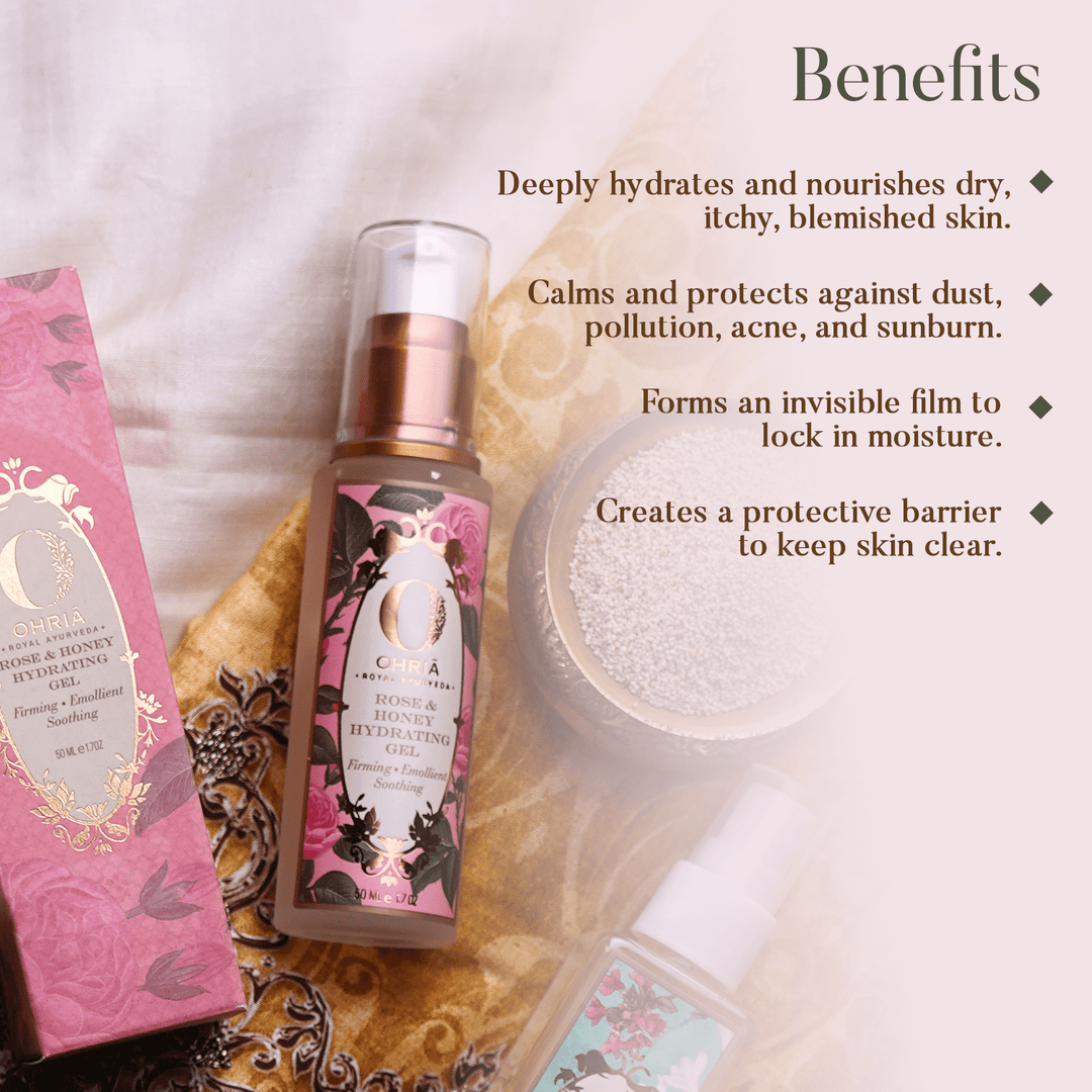 Rose & Honey Hydrating Gel- Deep Hydration OHRIA AYURVEDA