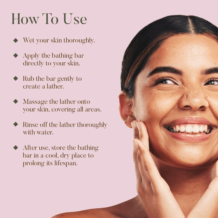 Rose, Milk & Vanilla Bathing Bar- Deep Nourishment OHRIA AYURVEDA