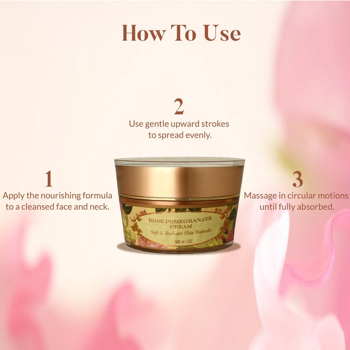 Rose & Pomegranate Cream - Day long hydration OHRIA AYURVEDA