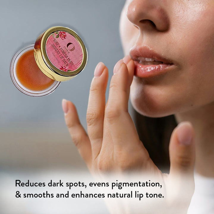 Rose & Pomegranate Jaggery Lip Balm- Hydrating & Plumping OHRIA AYURVEDA