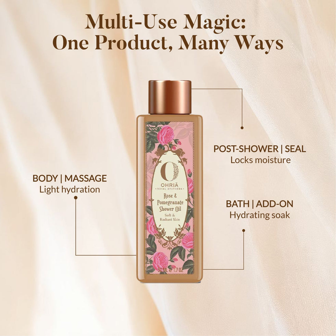 Rose & Pomegranate Shower Oil OHRIA AYURVEDA