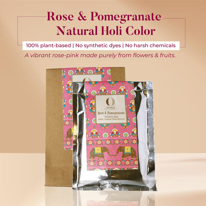 Rose & Pomegranate Natural Holi Color OHRIA AYURVEDA
