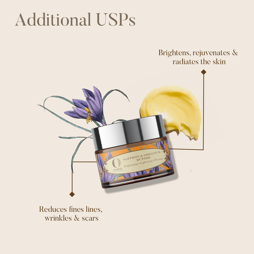 Saffron & Germanium Butter - Anti Aging OHRIA AYURVEDA