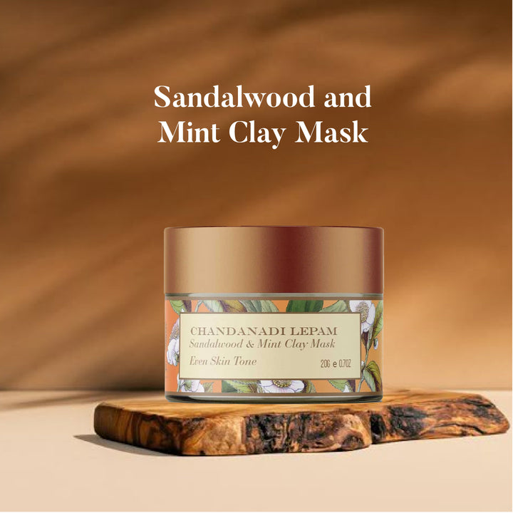 Sandalwood and Mint Clay Mask - Even Toned skin OHRIA AYURVEDA