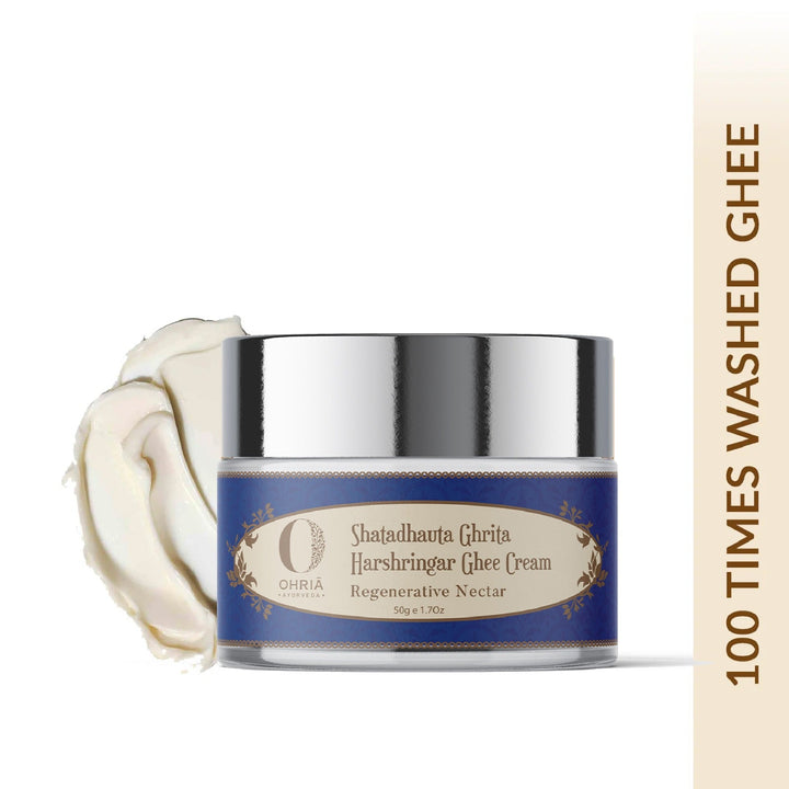 Shatadhauta Ghrita Harshringar Ghee Cream- Intense/Deep Nourishment OHRIA AYURVEDA
