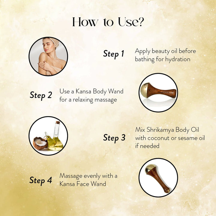how to use Shrikamya Body Massage Oil - OHRIA AYURVEDA