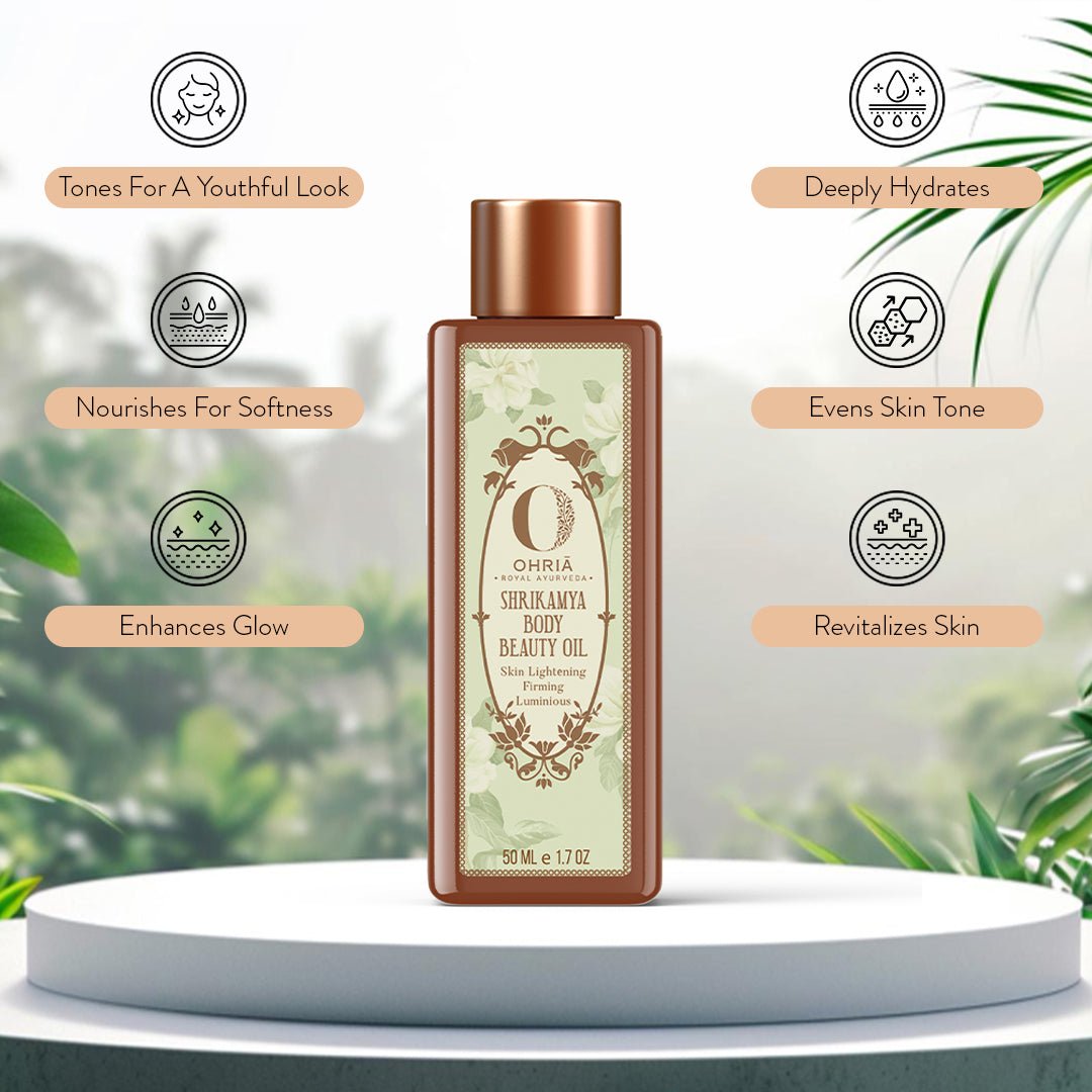 Shrikamya Body Beauty Oil - Body Massage Oil - OHRIA AYURVEDA