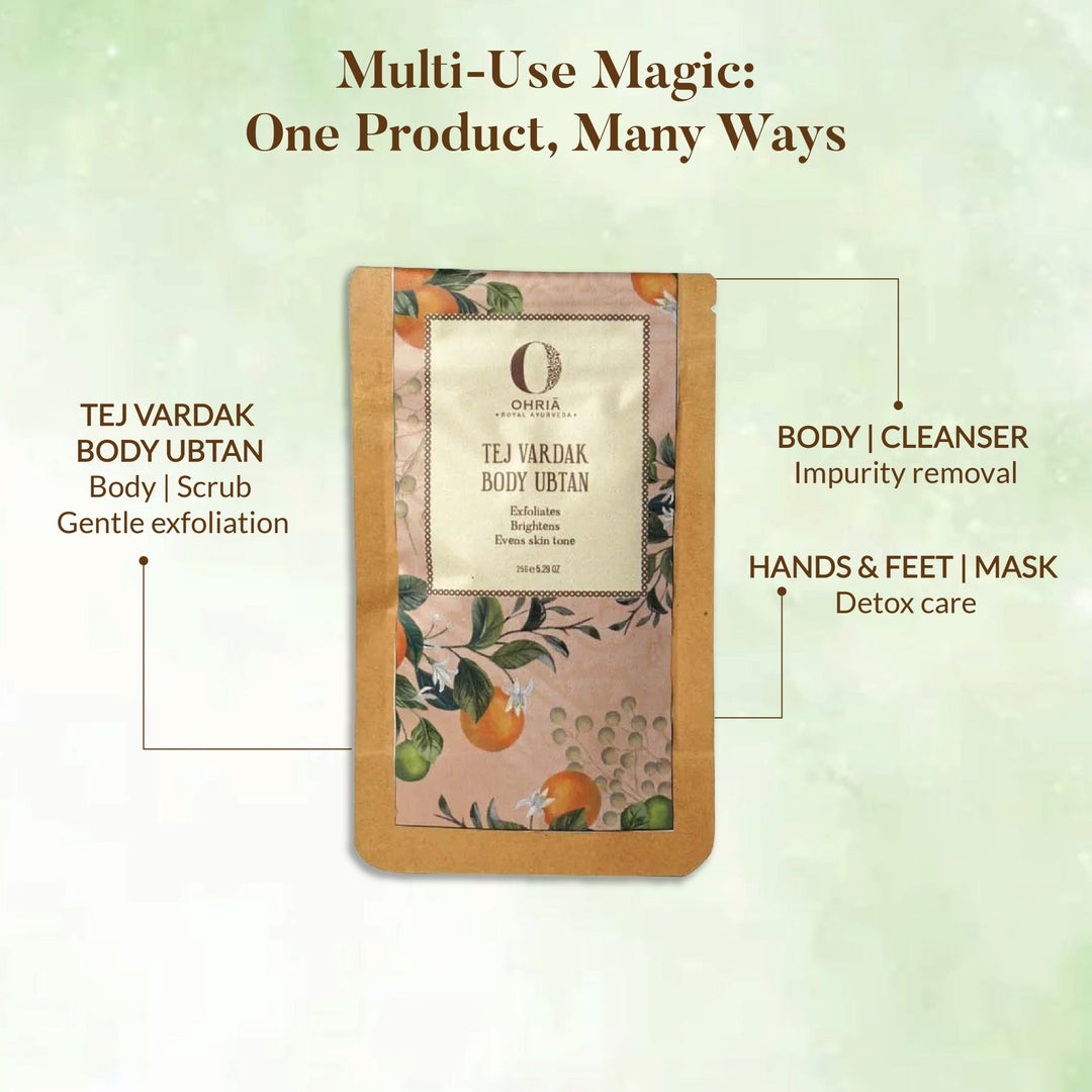 Tej Vardak Body Ubtan- Exfoliating Pack OHRIA AYURVEDA