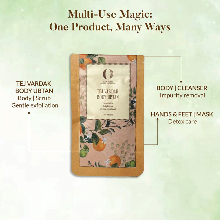 Tej Vardak Body Ubtan- Exfoliating Pack OHRIA AYURVEDA