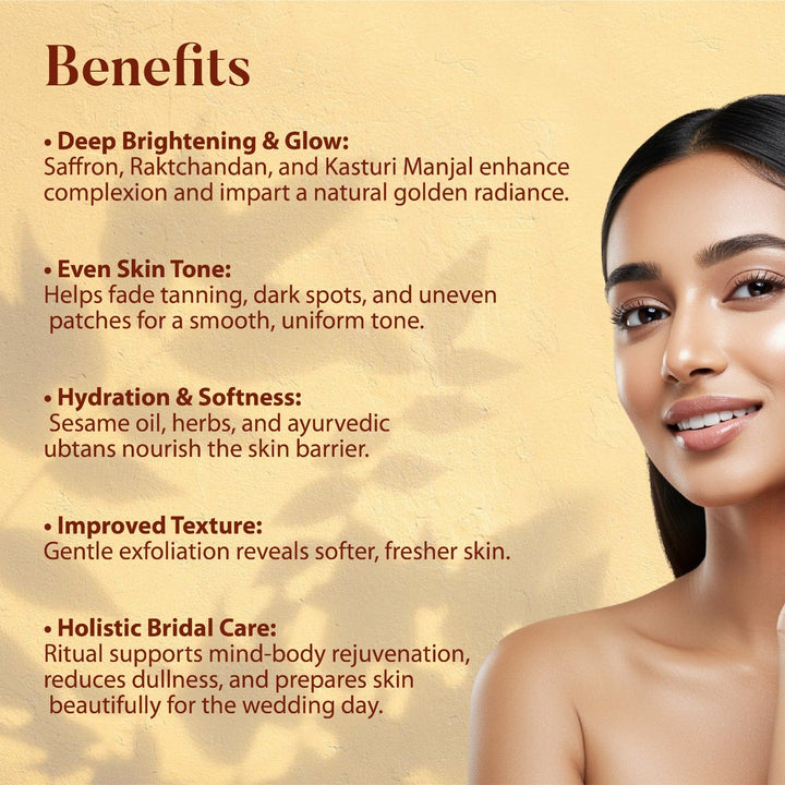 Benefits of Bridal Radiance Ritual  Product - OHRIA AYURVEDA