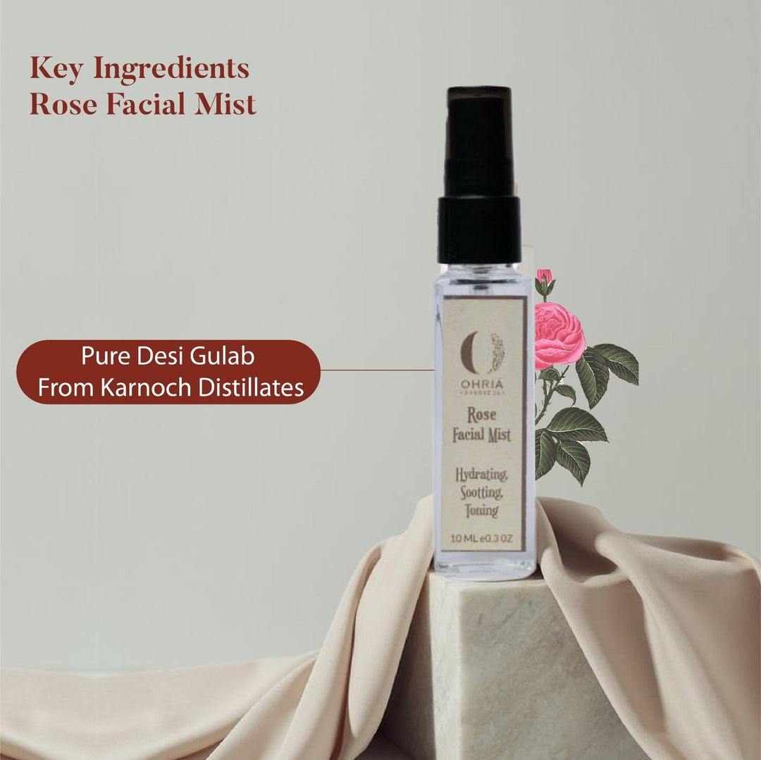 Ingredients of Rose Facial Mist - Ohria Ayurveda