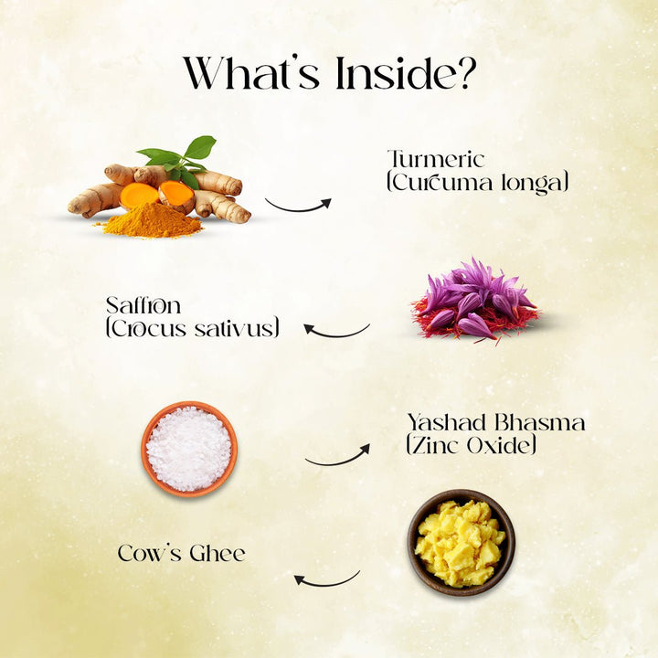 Turmeric & Saffron Cream - Skin Brightening OHRIA AYURVEDA