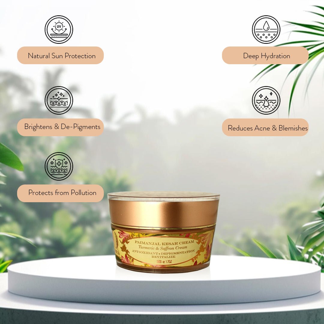 Turmeric & Saffron Cream - Skin Brightening OHRIA AYURVEDA