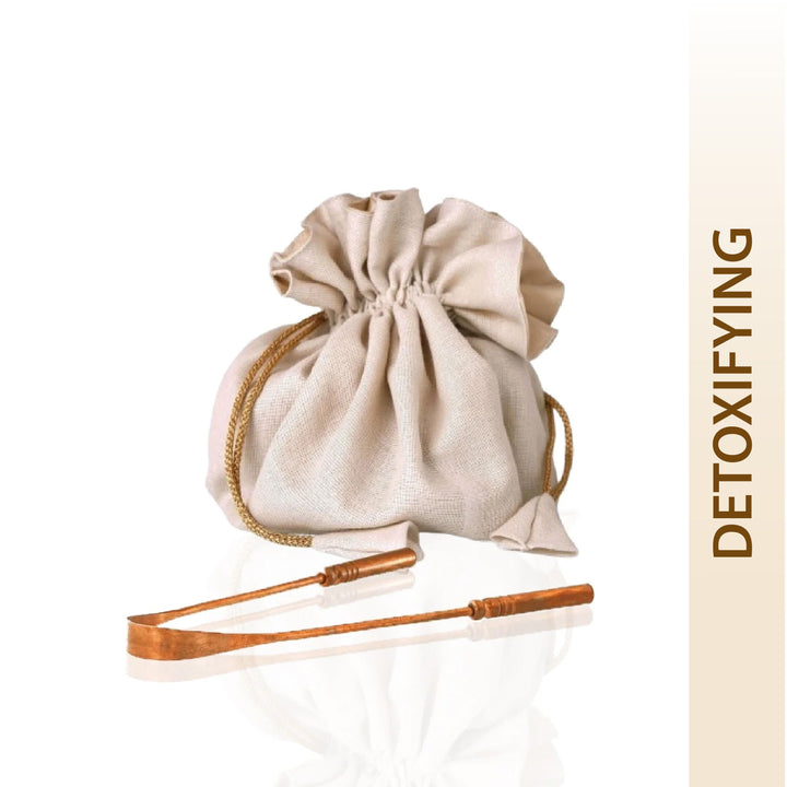 Pure Copper Tongue Cleaner- Detoxifying OHRIA AYURVEDA