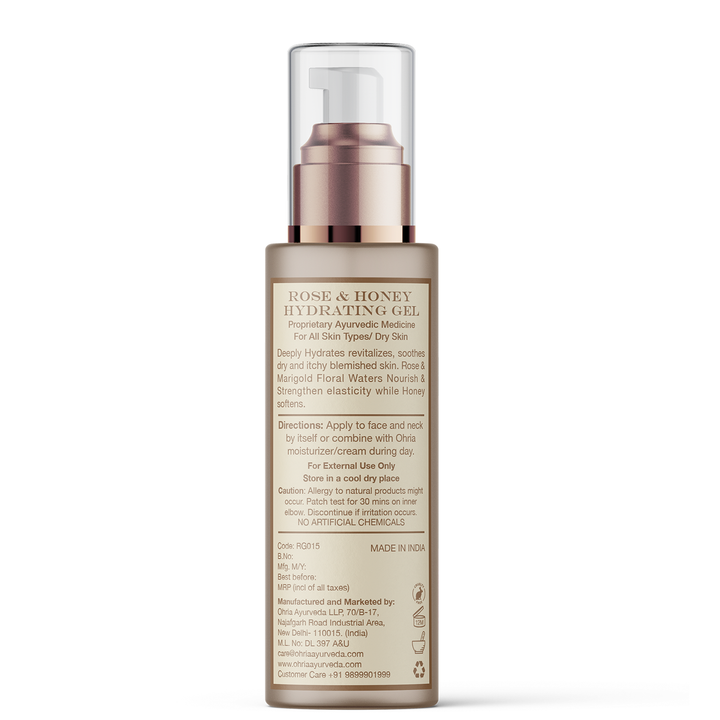 Direction to use Rose & Honey Moisturizing Gel - Ohria Ayurveda