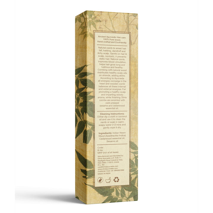 Organic Pure Neem Wood Comb